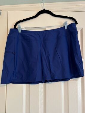 Sunsets Sporty Swim Skirt XL Royal Blue